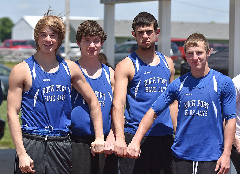 Tyler Jones, Caden Linthicum, Alex Lawrence and Brady Minter