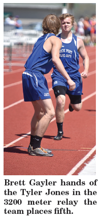 Brett Gayler and Tyler Jones 3200 meter relay