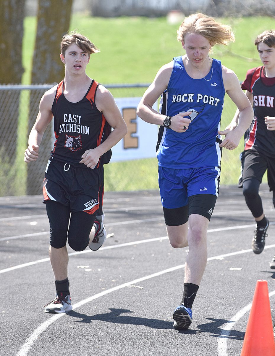 Rock Port and East Atchison compete in Tiger Relays