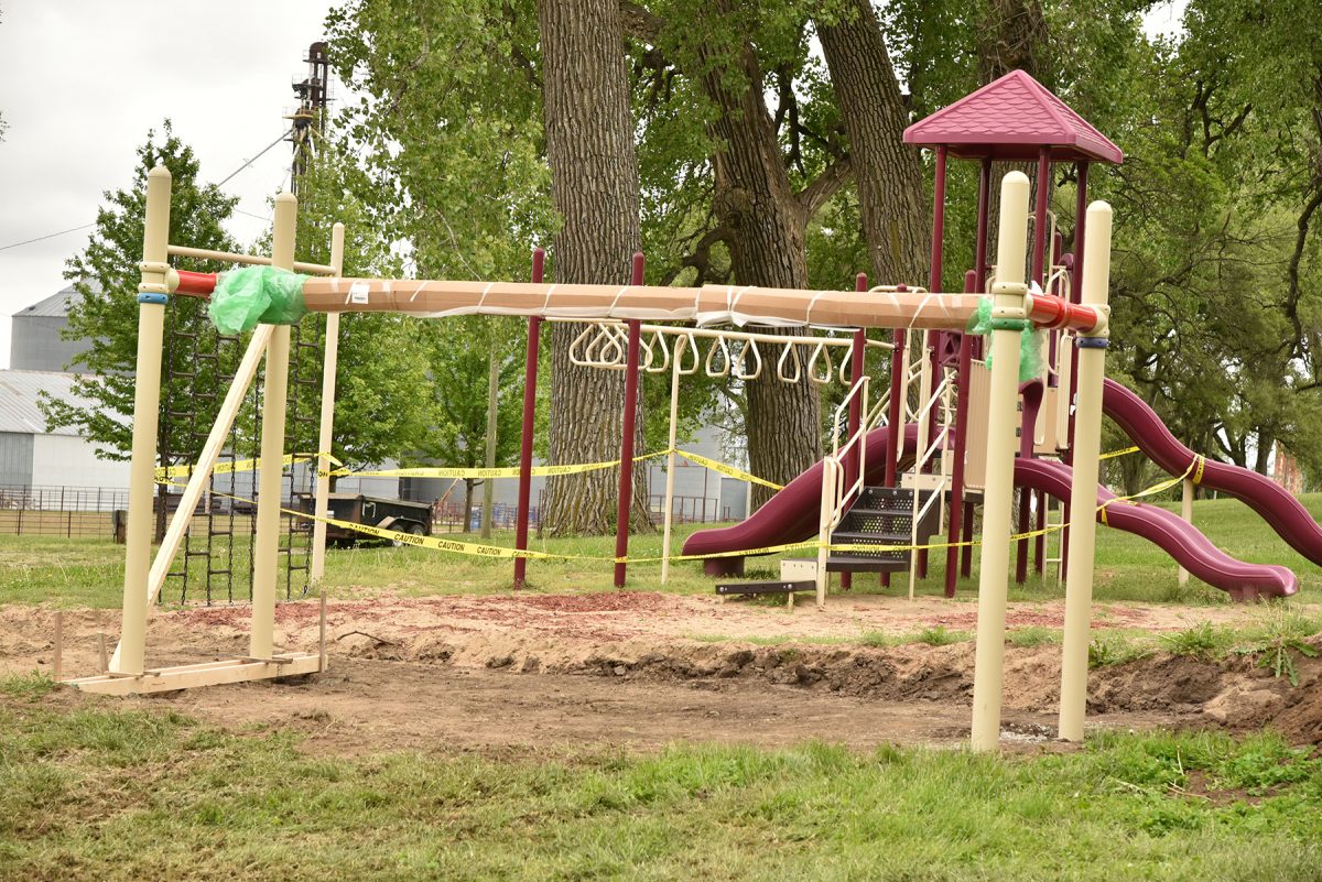 New playground equipment