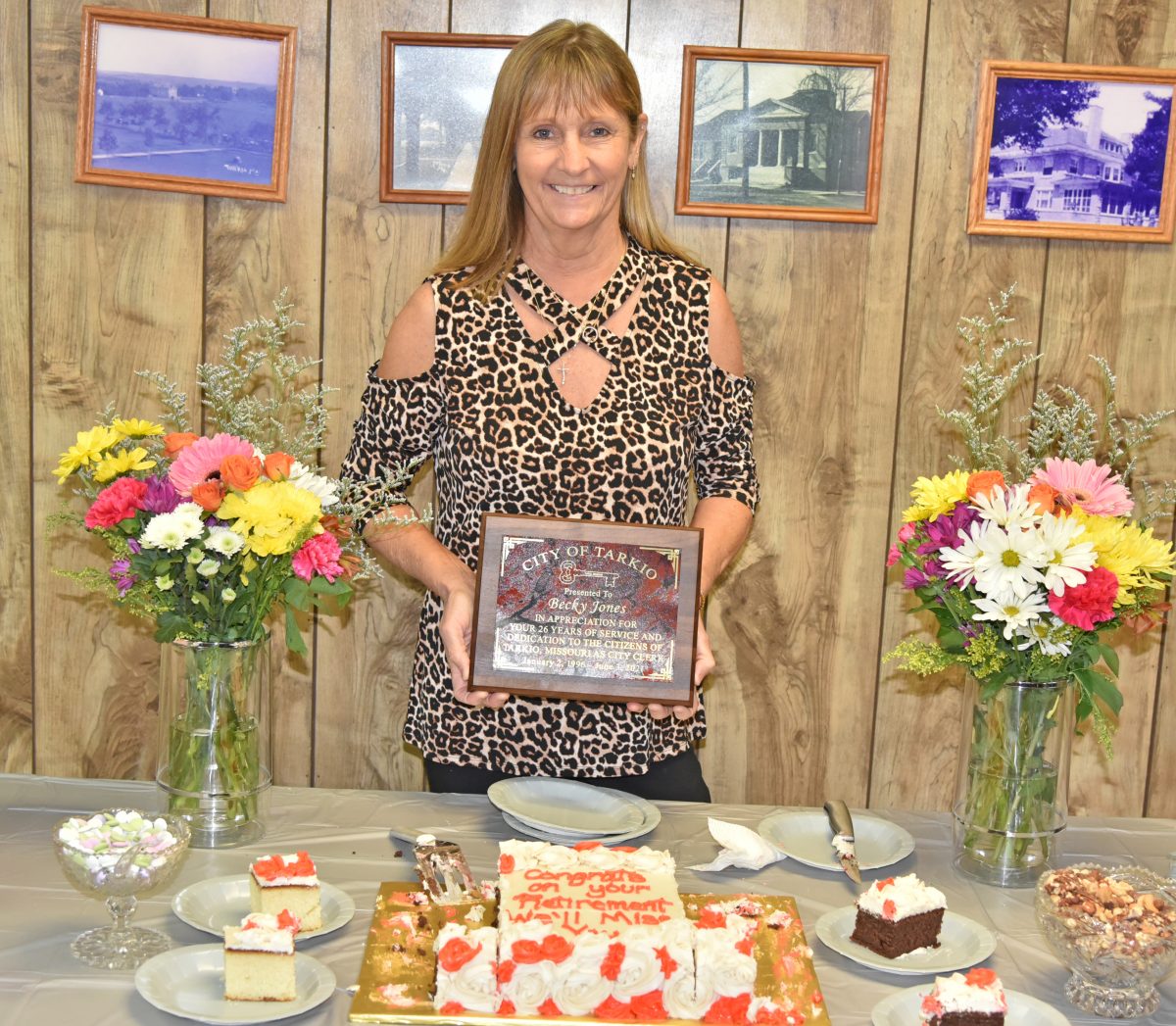 Becky Jones says goodbye to City of Tarkio