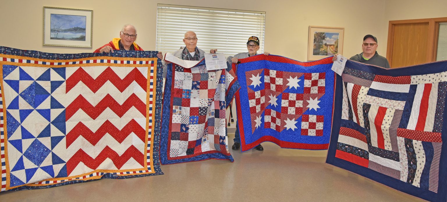 Quilts of Valor presented to five Tarkio veterans