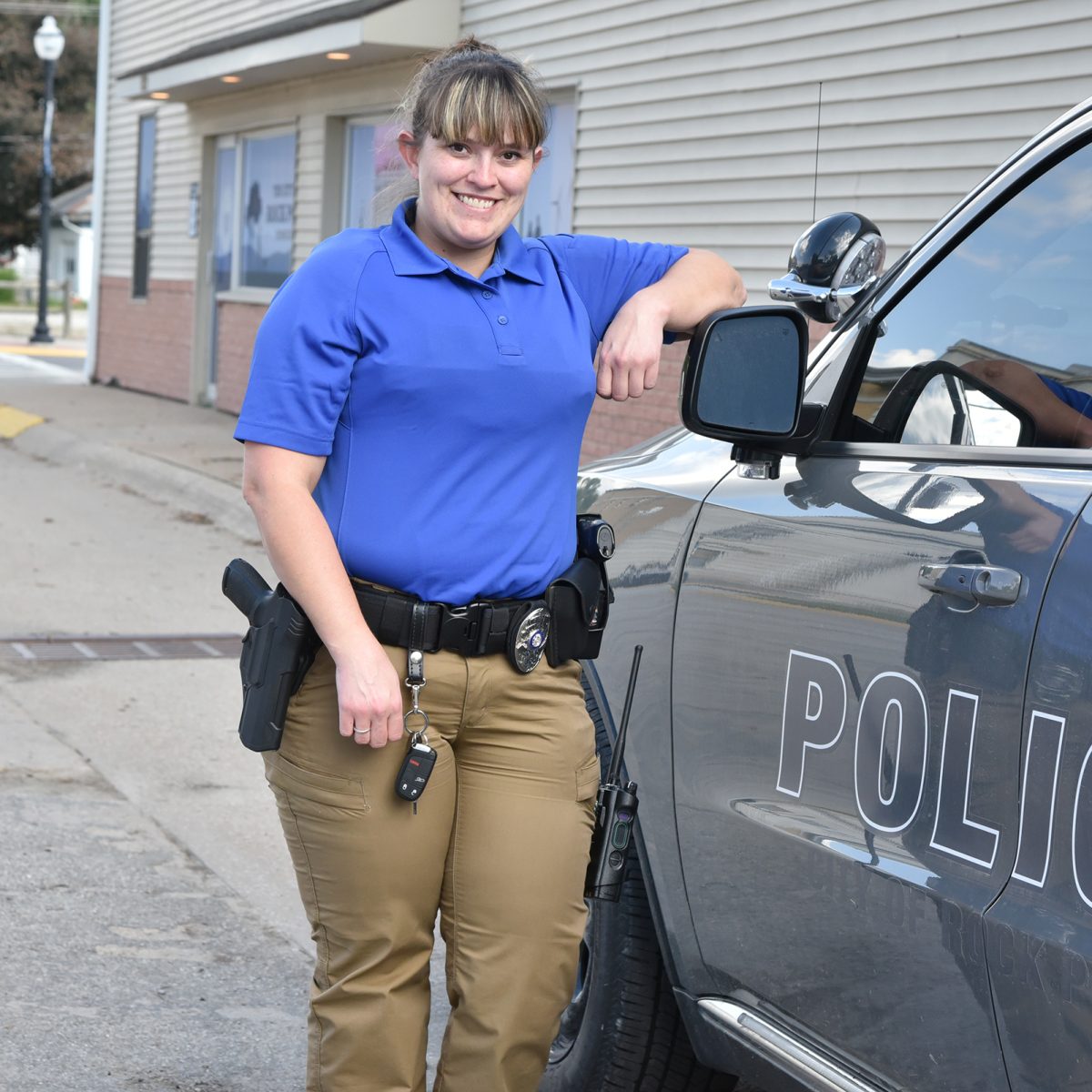 Natalie Riley Police Sergeant Rock Port hires new police officer - Farmer Publishing