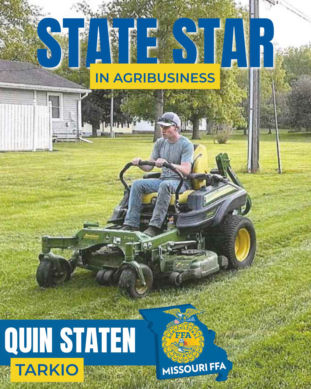 Quin Staten named State Star in Agribusiness